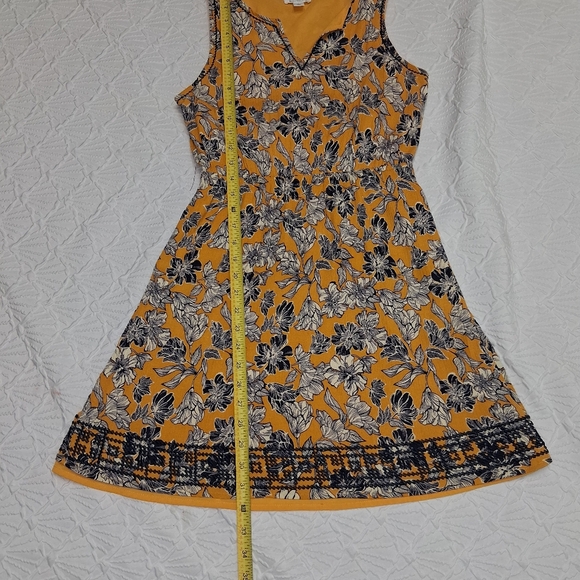 Market & Spruce Yellow Floral Mini Dress Size S - Picture 8 of 17
